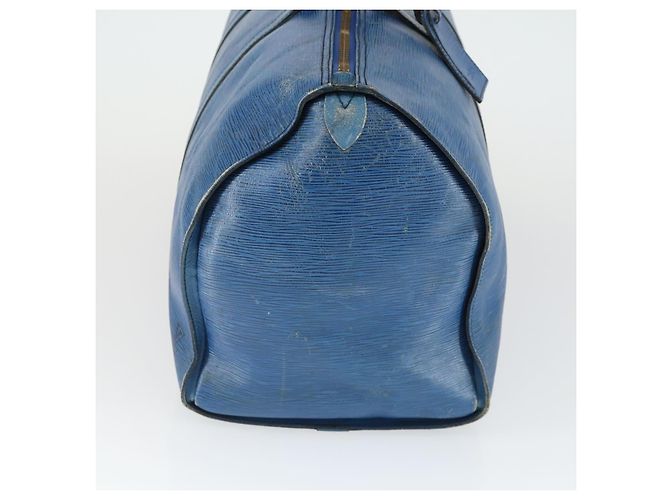 LOUIS VUITTON Epi Keepall 50 Borsa Boston Vintage Blu M42965 LV Auth 163435 - vista 4