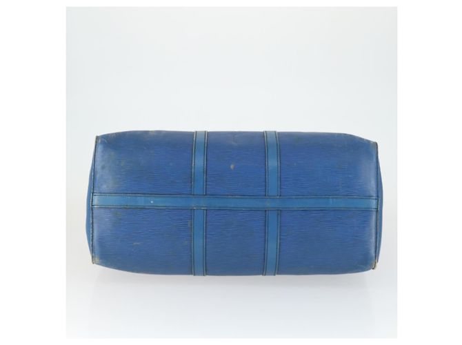 LOUIS VUITTON Epi Keepall 50 Borsa Boston Vintage Blu M42965 LV Auth 163435 - vista 5