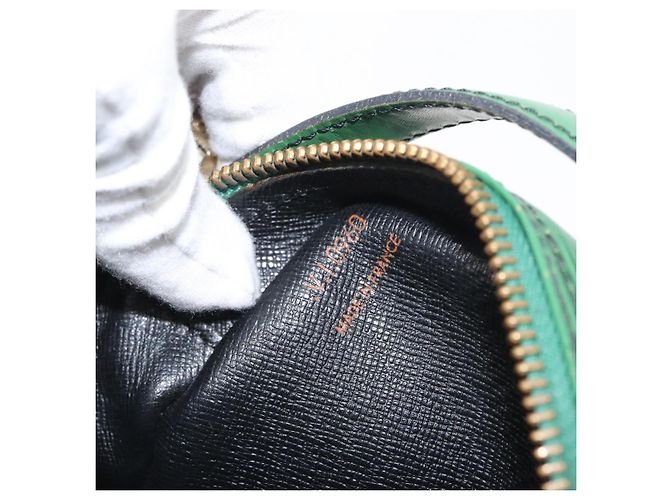 LOUIS VUITTON Borsa a Spalla Epi Jeune Fille MM Verde M52154 LV Auth 171885 - vista 12