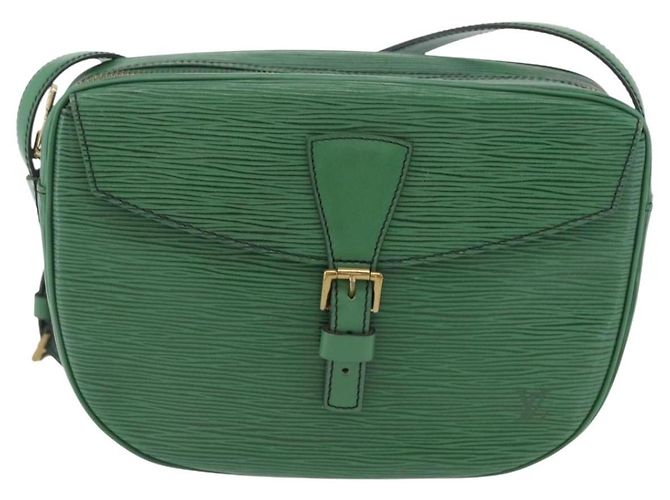 LOUIS VUITTON Borsa a Spalla Epi Jeune Fille MM Verde M52154 LV Auth 171885 - vista 13