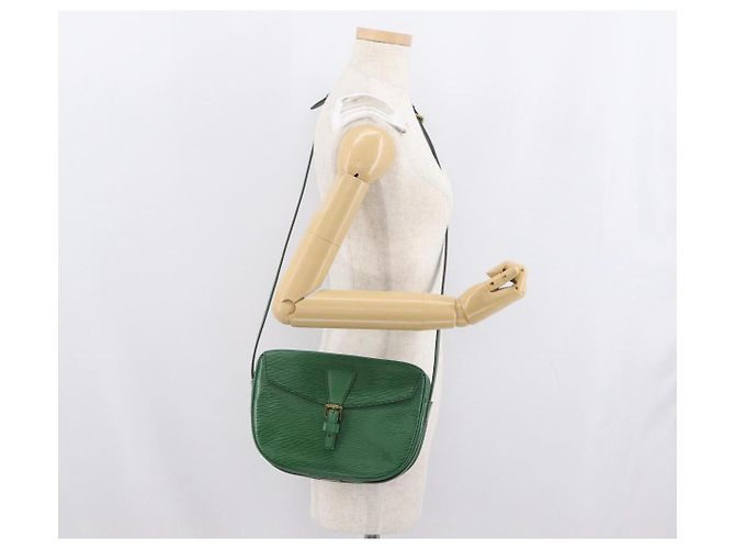LOUIS VUITTON Borsa a Spalla Epi Jeune Fille MM Verde M52154 LV Auth 171885 - vista 24