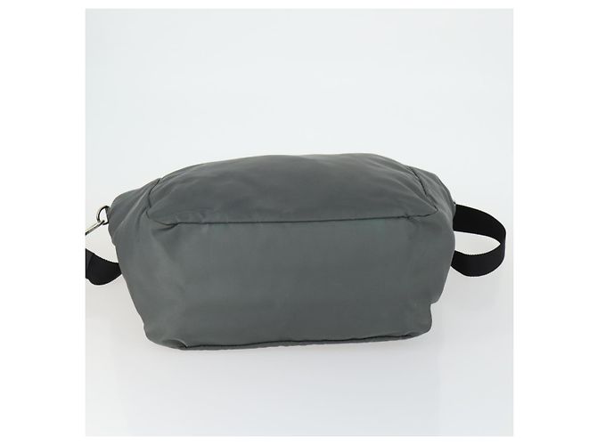 PRADA Tote Bag Nylon 2way Grau Silber Auth ka2252 Braun - Ansicht 11