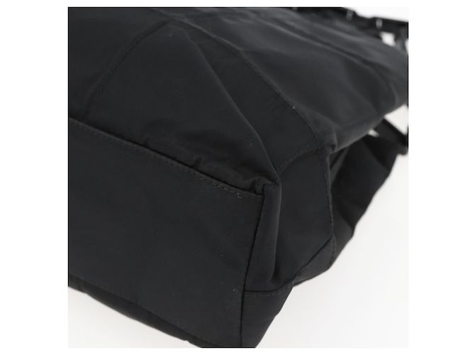 Borsa a Spalla PRADA in Nylon Nero Argento Autentica bs33284 - vista 10