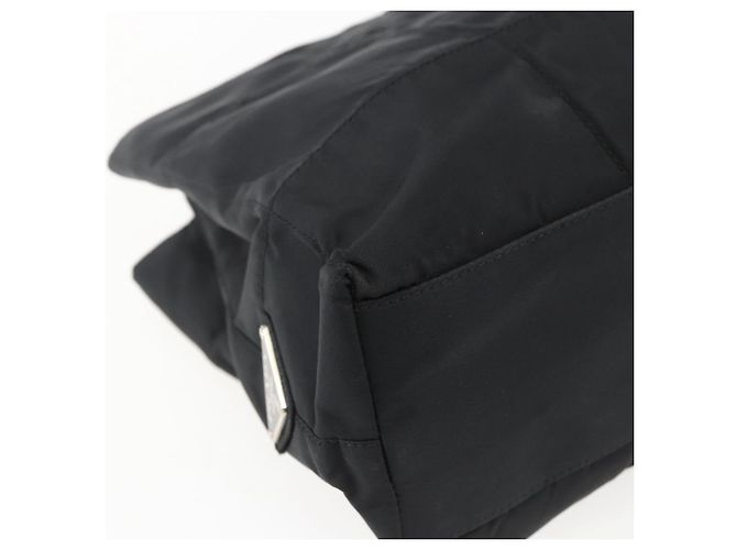 Borsa a Spalla PRADA in Nylon Nero Argento Autentica bs33284 - vista 11