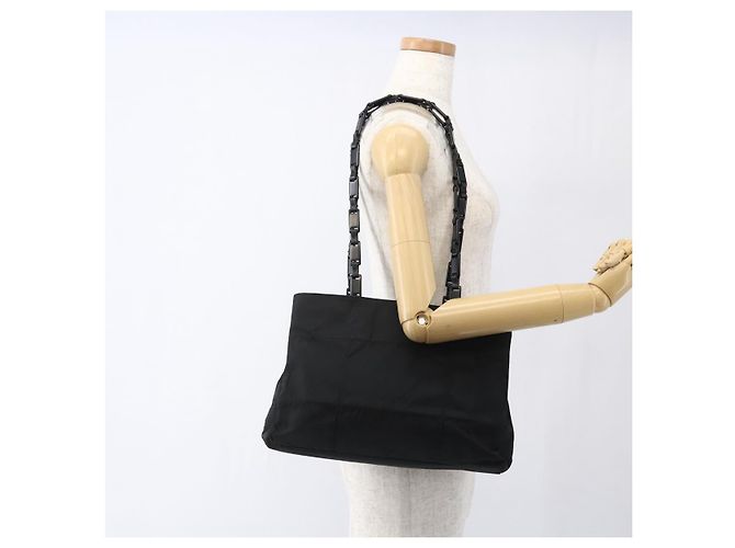 Borsa a Spalla PRADA in Nylon Nero Argento Autentica bs33284 - vista 24