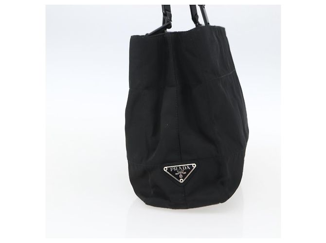 Borsa a Spalla PRADA in Nylon Nero Argento Autentica bs33284 - vista 4
