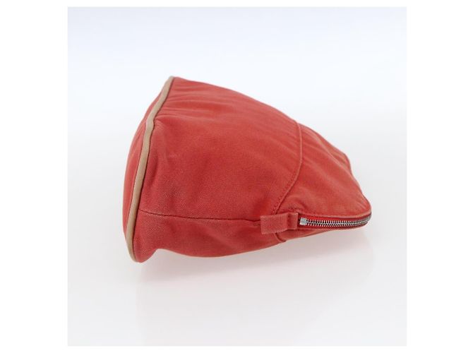 Hermès Pochette Bolide MM in tela rossa Auth HERMES ti3702 Rosso - vista 5