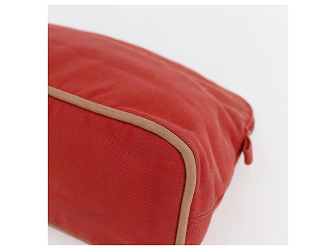 Hermès Pochette Bolide MM in tela rossa Auth HERMES ti3702 Rosso - vista 8