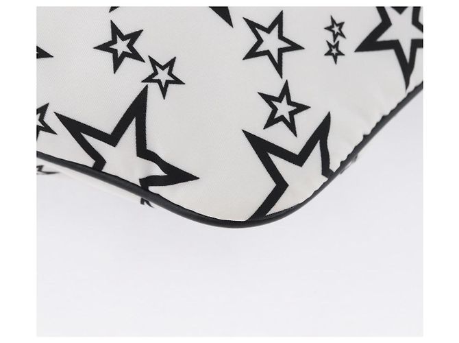 Dolce & Gabbana DOLCE&GABBANA Borsa a Spalla Nylon Bianco Argento Auth BA10763 - vista 12