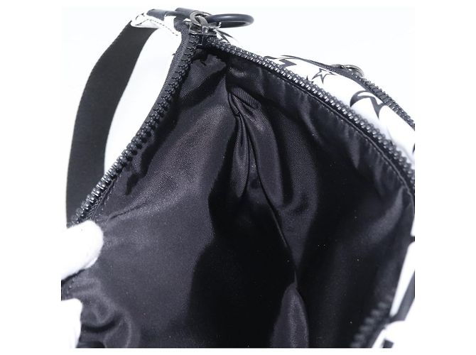 Dolce & Gabbana DOLCE&GABBANA Borsa a Spalla Nylon Bianco Argento Auth BA10763 - vista 17