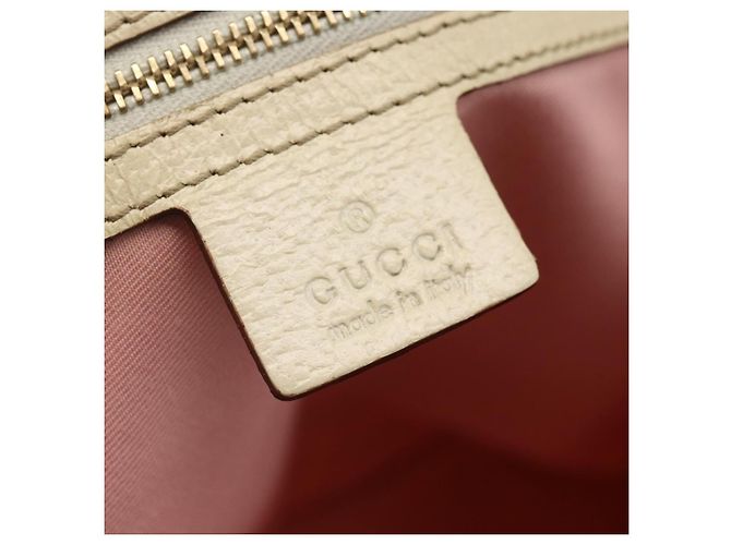 Borsa Tote Gucci GG Canvas Sherry Line Rosa Oro 139260 Auth bs33311 D'oro - vista 14