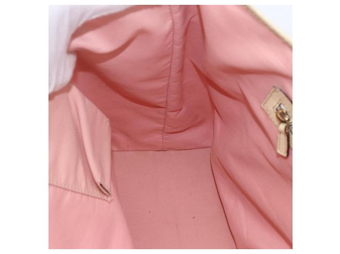 Borsa Tote Gucci GG Canvas Sherry Line Rosa Oro 139260 Auth bs33311 D'oro - vista 17