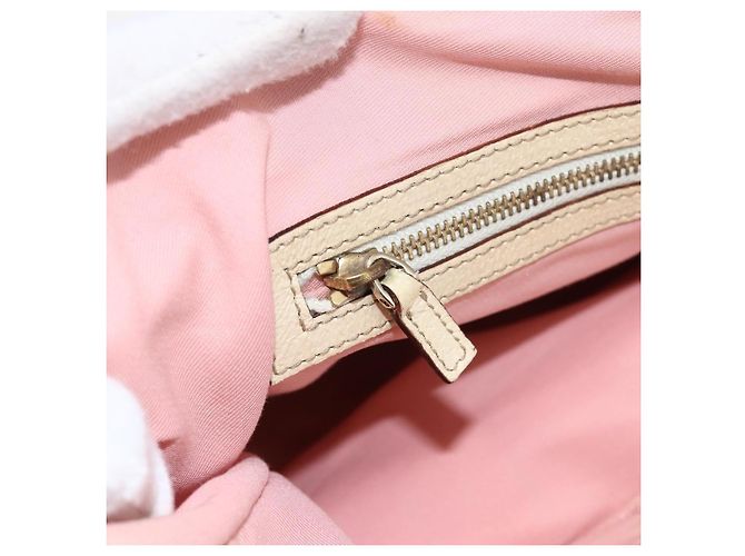 Borsa Tote Gucci GG Canvas Sherry Line Rosa Oro 139260 Auth bs33311 D'oro - vista 18