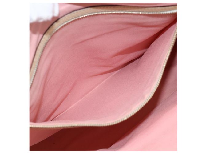 Borsa Tote Gucci GG Canvas Sherry Line Rosa Oro 139260 Auth bs33311 D'oro - vista 19