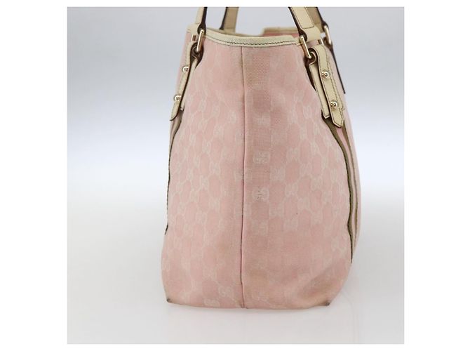 Borsa Tote Gucci GG Canvas Sherry Line Rosa Oro 139260 Auth bs33311 D'oro - vista 5