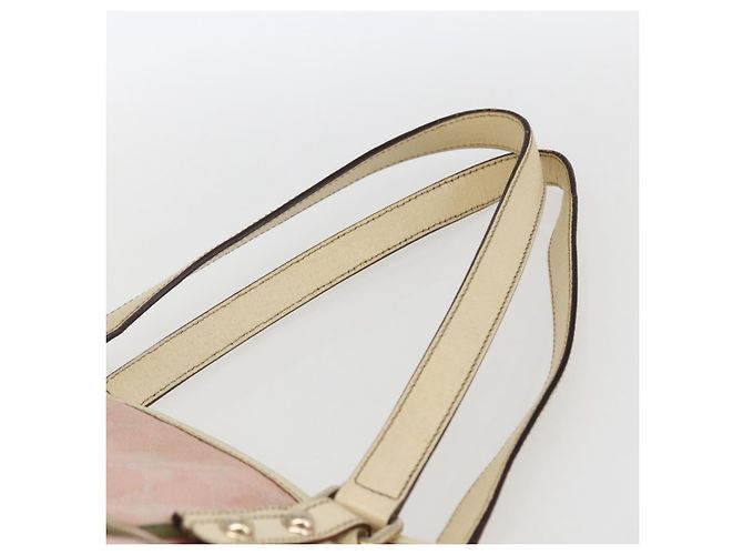 Borsa Tote Gucci GG Canvas Sherry Line Rosa Oro 139260 Auth bs33311 D'oro - vista 8