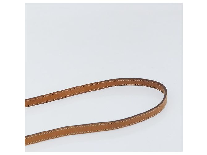 Céline Borsa a Spalla in Tela Macadam CELINE in Pelle PVC Marrone Oro Auth bs33208 D'oro - vista 8