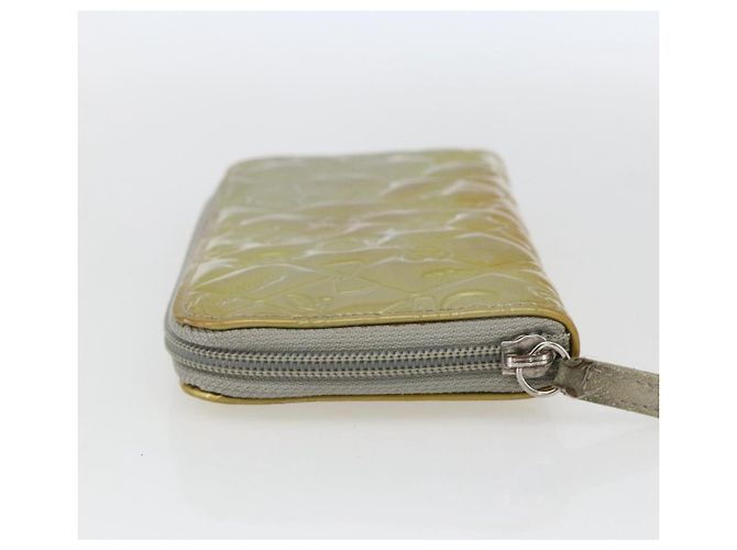 CHANEL Icon line Long Wallet Lackleder Silber CC Auth bs33317 - Ansicht 4