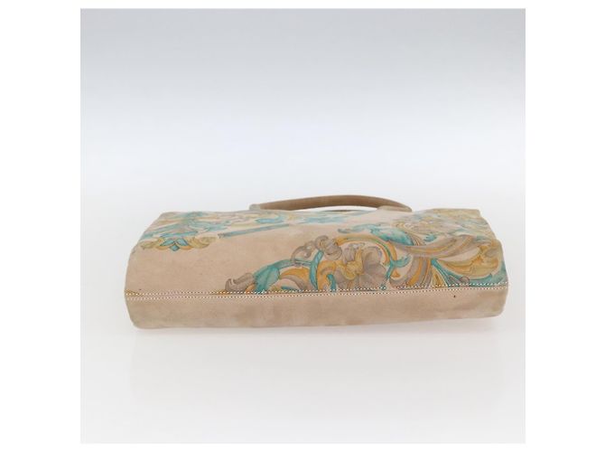 LOEWE Borsa a Mano Camoscio Beige Oro Auth 169854 D'oro - vista 5