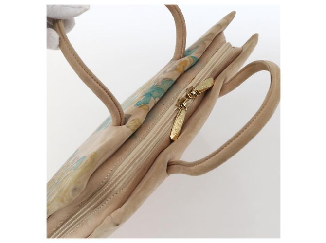 LOEWE Borsa a Mano Camoscio Beige Oro Auth 169854 D'oro - vista 6