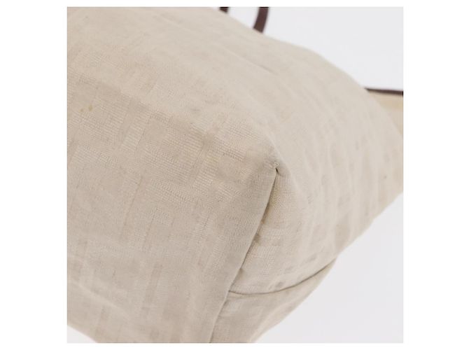 FENDI Zucca Canvas Tote Bag Elfenbein Auth 169632 Roh - Ansicht 12