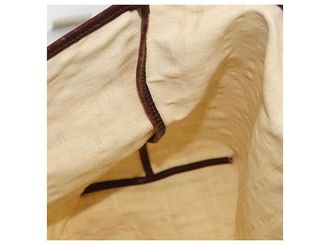 FENDI Zucca Canvas Tote Bag Elfenbein Auth 169632 Roh - Ansicht 18