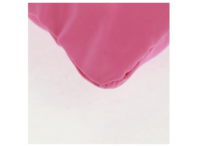 Borsa a Spalla PRADA Nylon Rosa Argento Auth 170698V - vista 12
