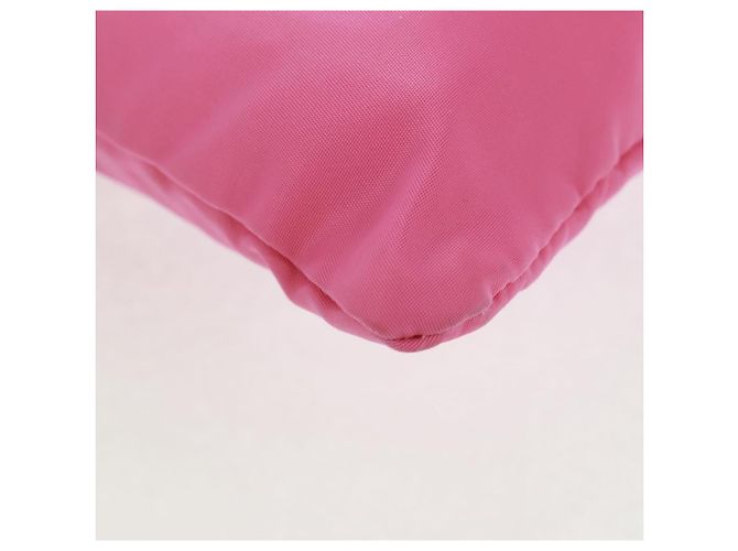 Borsa a Spalla PRADA Nylon Rosa Argento Auth 170698V - vista 14