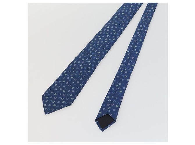 Hermès HERMES Gravata Chanel Louis Vuitton 3 Conjunto Azul Verde Auth ep12971 - vista 13