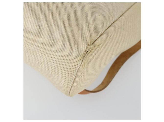 Hermès HERMES Herbag Ad PM Rucksack Canvas Leder 2in1 Beige Silber Auth 168174 - Ansicht 12