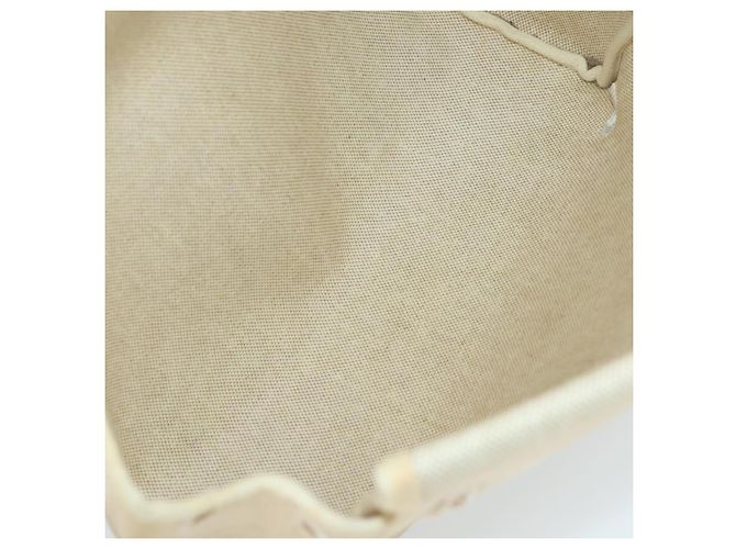 Hermès HERMES Herbag Ad PM Rucksack Canvas Leder 2in1 Beige Silber Auth 168174 - Ansicht 27