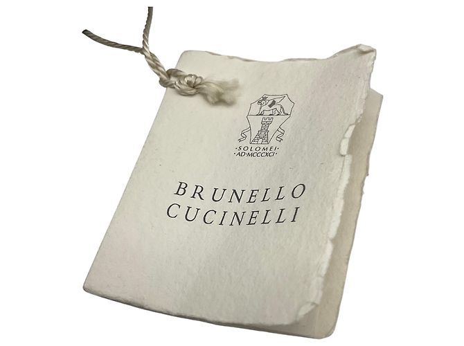Braun / Silber Multi-Ketten verzierter Ledergürtel von Brunello Cucinelli - Ansicht 5