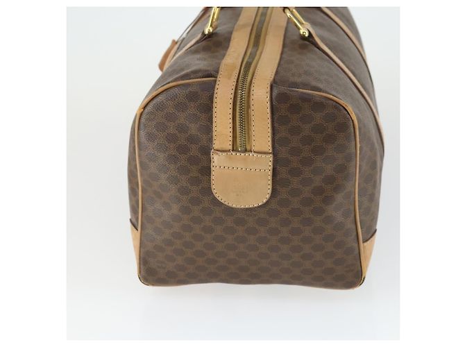 Céline Borsa Boston in tela Macadam CELINE in pelle PVC marrone oro Auth 169100 D'oro - vista 4
