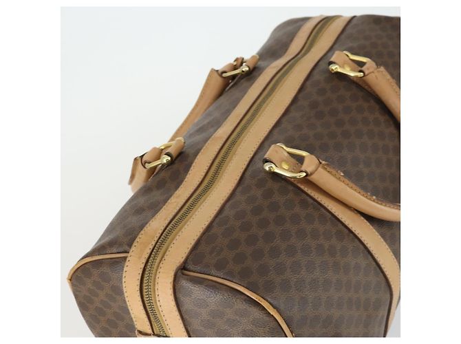 Céline Borsa Boston in tela Macadam CELINE in pelle PVC marrone oro Auth 169100 D'oro - vista 6