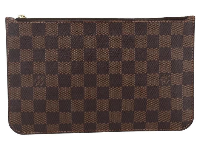 LOUIS VUITTON Pochette Neverfull MM Damier Ebene Auth BA10773 - vista 13