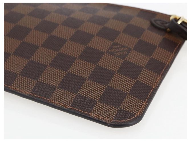 LOUIS VUITTON Pochette Neverfull MM Damier Ebene Auth BA10773 - vista 15