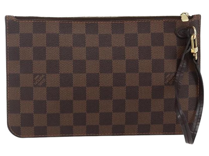 LOUIS VUITTON Pochette Neverfull MM Damier Ebene Auth BA10773 - vista 2