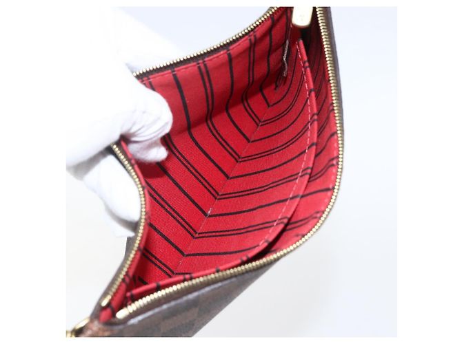 LOUIS VUITTON Pochette Neverfull MM Damier Ebene Auth BA10773 - vista 20