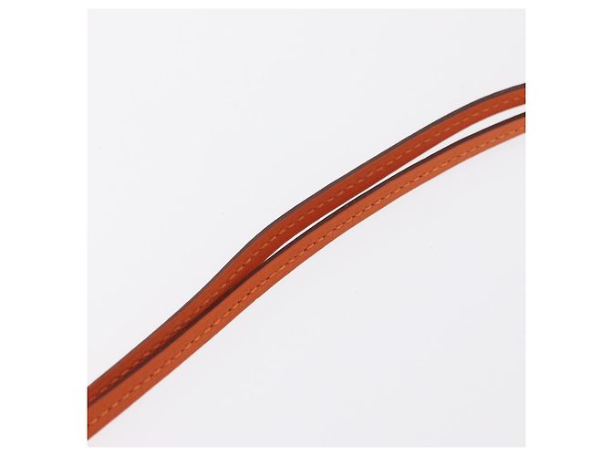 Hermès Collana HERMES Okelley GM Pelle Arancione Auth 169916SAV - vista 14
