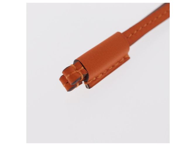 Hermès Collana HERMES Okelley GM Pelle Arancione Auth 169916SAV - vista 15