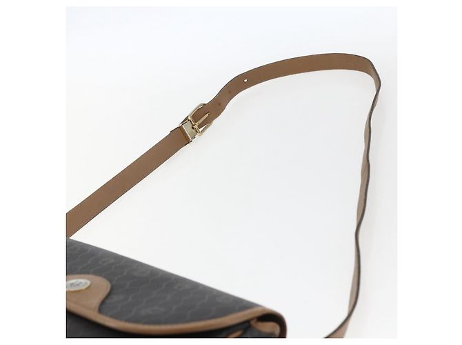 Borsa a Spalla in Tela Honeycomb PVC Nera e Dorata Auth BA10729 Christian Dior Nero D'oro - vista 8