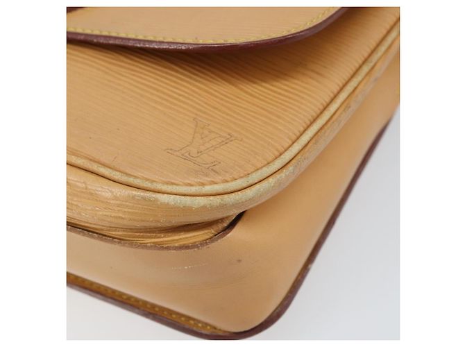 LOUIS VUITTON Borsa a Spalla Cartouchiere MM Epi Beige M52246 LV Auth 170998 - vista 10