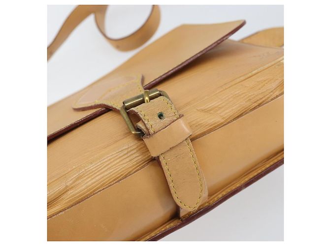 LOUIS VUITTON Borsa a Spalla Cartouchiere MM Epi Beige M52246 LV Auth 170998 - vista 15
