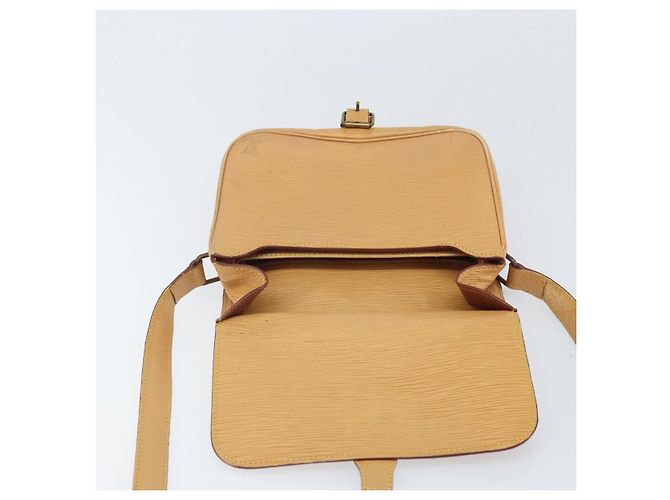 LOUIS VUITTON Borsa a Spalla Cartouchiere MM Epi Beige M52246 LV Auth 170998 - vista 17