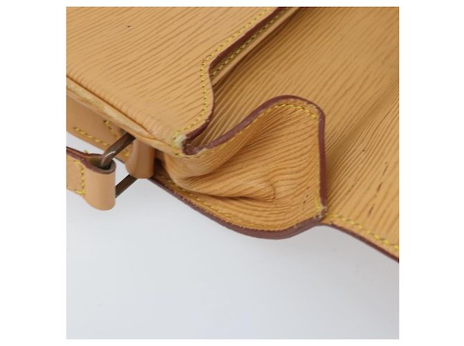 LOUIS VUITTON Borsa a Spalla Cartouchiere MM Epi Beige M52246 LV Auth 170998 - vista 19
