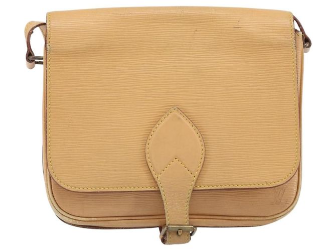 LOUIS VUITTON Borsa a Spalla Cartouchiere MM Epi Beige M52246 LV Auth 170998 - vista 2