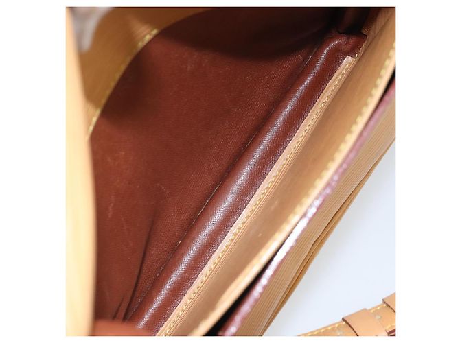 LOUIS VUITTON Borsa a Spalla Cartouchiere MM Epi Beige M52246 LV Auth 170998 - vista 21