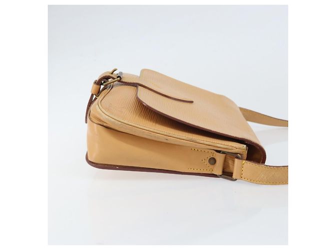 LOUIS VUITTON Borsa a Spalla Cartouchiere MM Epi Beige M52246 LV Auth 170998 - vista 4