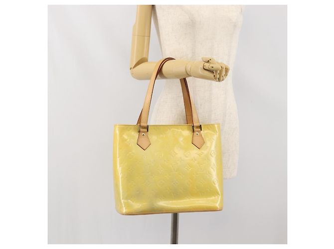 LOUIS VUITTON Borsa a Mano Monogram Vernis Houston Grigio M91053 Auth LV ka2307 - vista 24