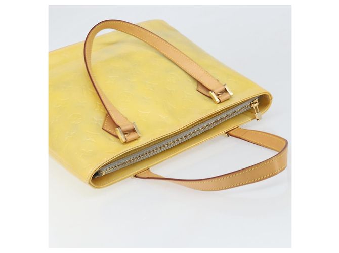 LOUIS VUITTON Borsa a Mano Monogram Vernis Houston Grigio M91053 Auth LV ka2307 - vista 6